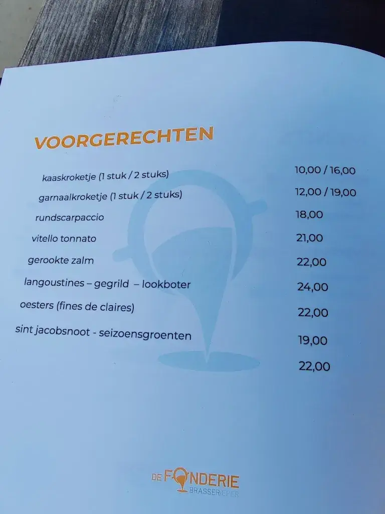 Menu_De Fonderie_Ieper_imagen_1