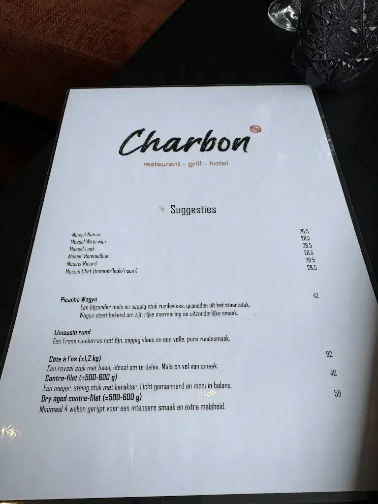 Menu_Charbon Ieper | Restaurant - Hotel_Ieper_image_1