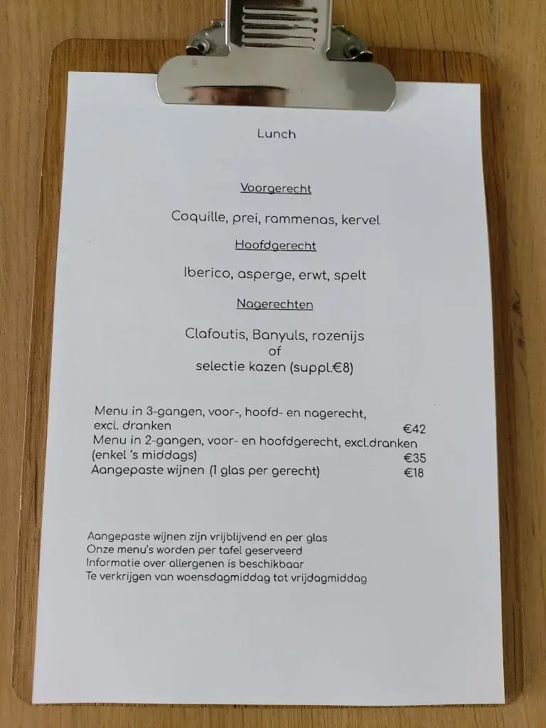 Menü_Restaurant Découverte_Ieper_Bild_1