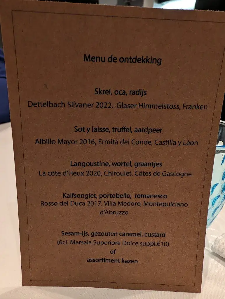 Menü_Restaurant Découverte_Ieper_Bild_4