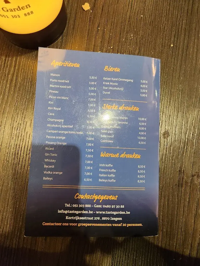 Menü_Taste Garden Izegem_Izegem_Bild_1