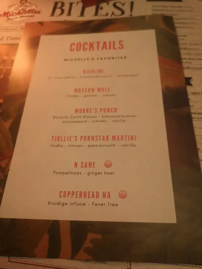 Menu_Michelles Pub & Brasserie_Izegem_imagen_2