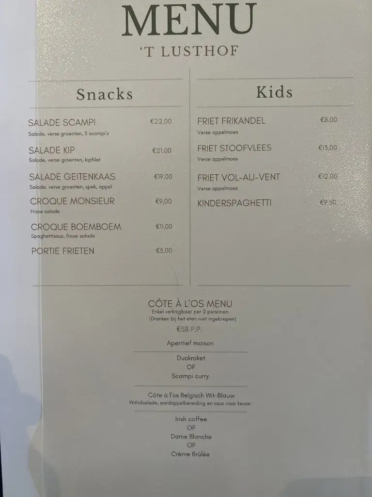 Menü_Restaurant 't Lusthof_Tielt_Bild_2