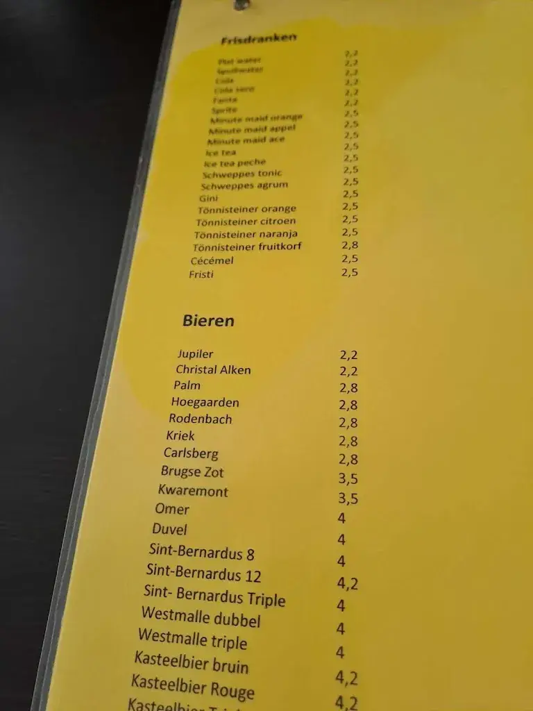 Menü_Bistro El Patio_Ingelmunster_Bild_1