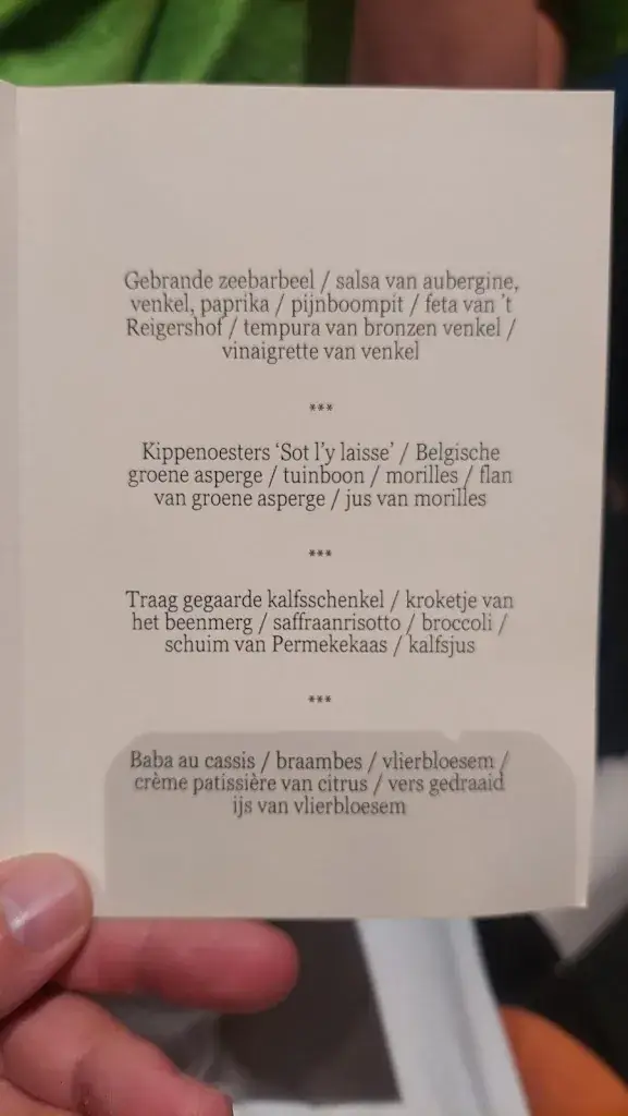 Menu_Côté Préféré_Jabbeke_imagen_1