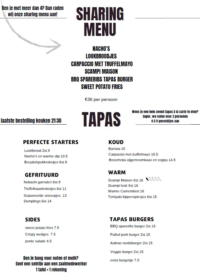 Menu_Manzo's Tapas & Bistro_Jabbeke_image_3