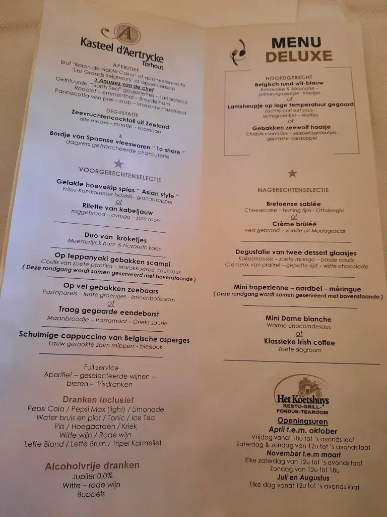 Menu_Castle d'Aertrycke_Torhout_imagen_1