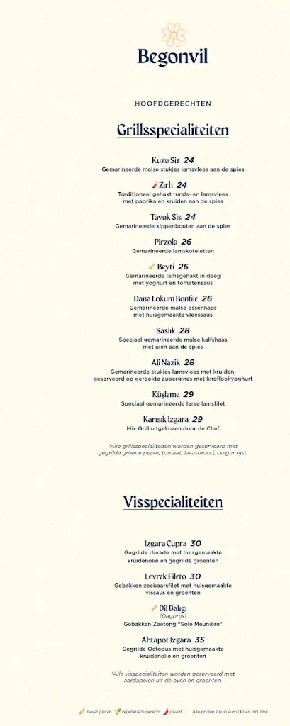 Menu_Begonvil Restaurant & Bar_Keerbergen_image_2