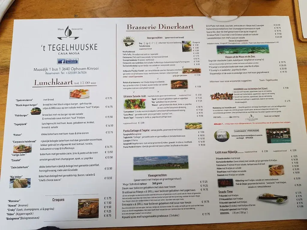 Menu_'t Tegelhuuske Maasbrasserie_Kinrooi_image_1