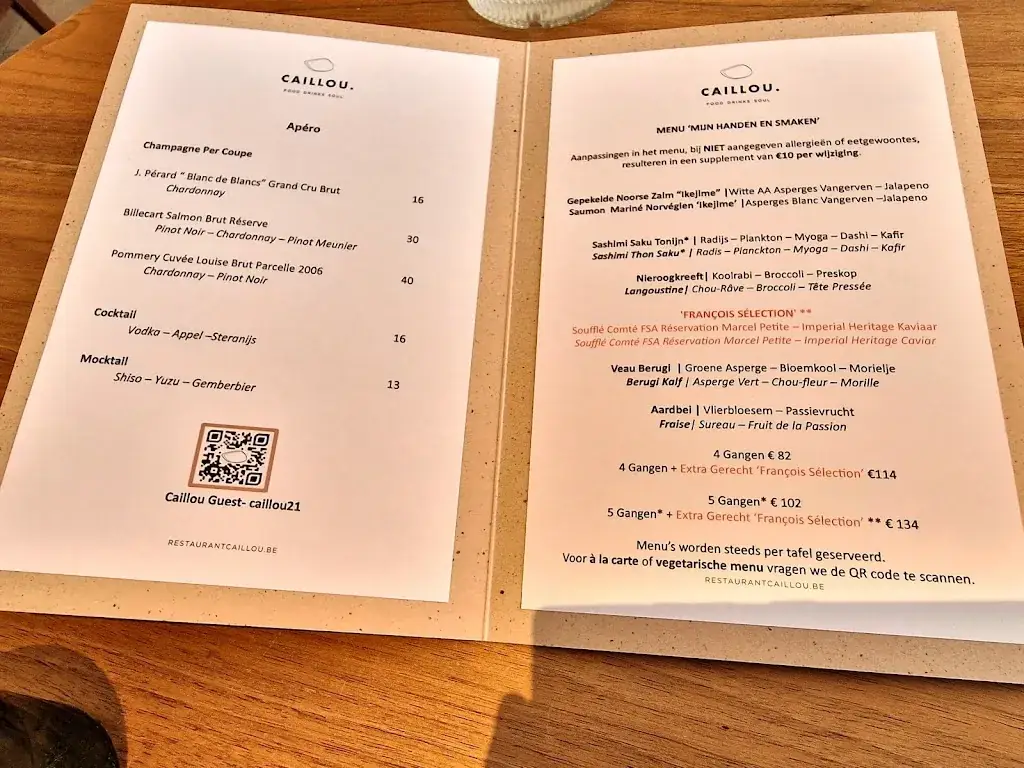 Menu_Restaurant Caillou._Knokke-Heist_image_1