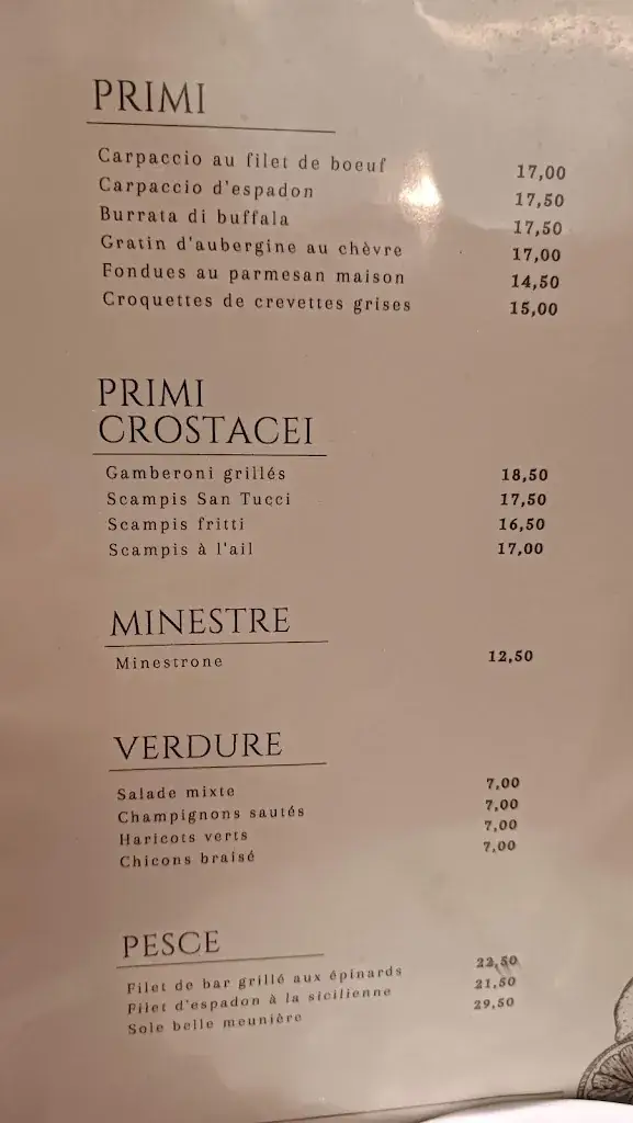 Menu_Ristorante San Tucci_Kraainem_image_3