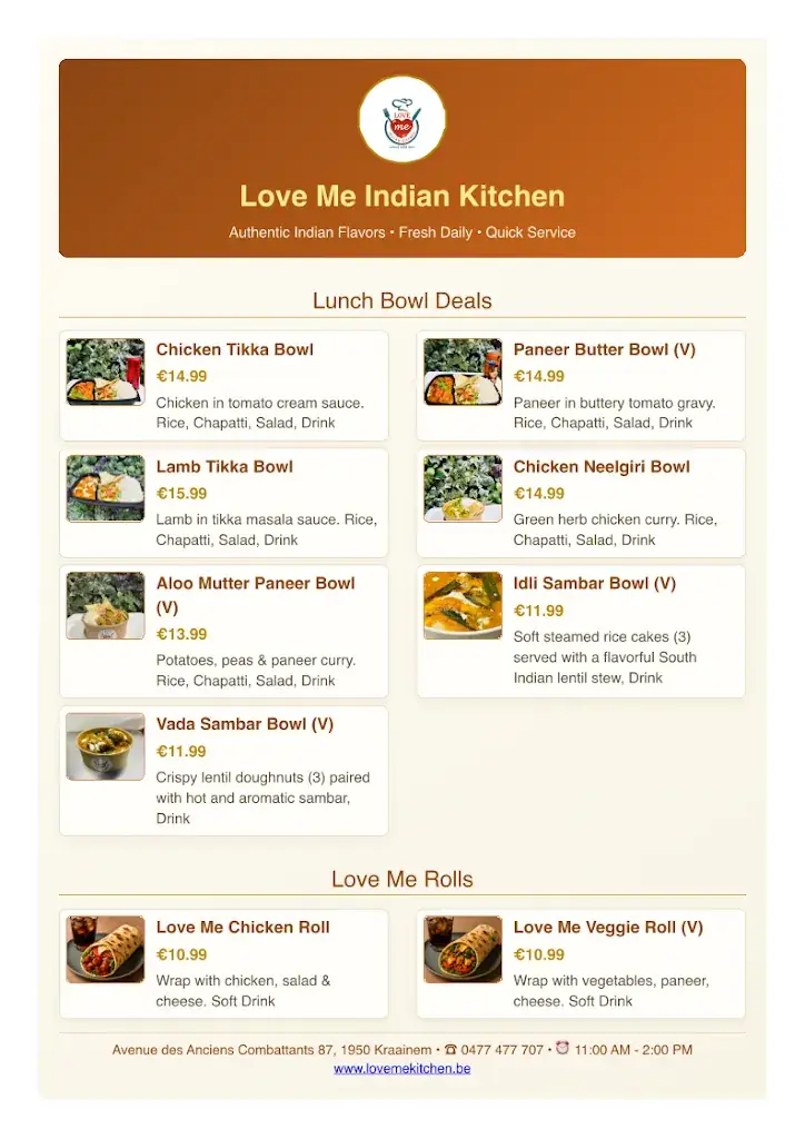 Menu_Love me kitchen_Kraainem_image_1