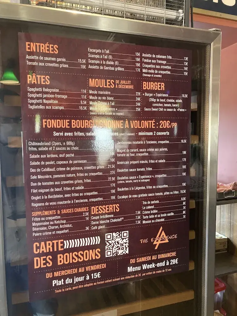 Menu_Brasserie The Experience_Wezembeek-Oppem_image_2