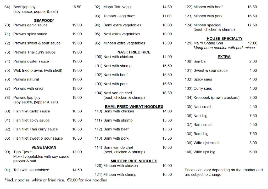 Menu_Chen's Palace bvba_Kortenberg_image_1