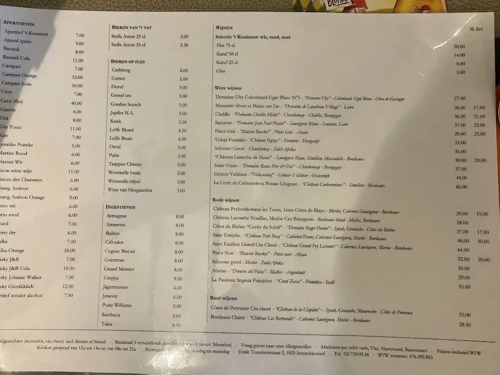 Menu_'T Kraaienest_Steenokkerzeel_image_2