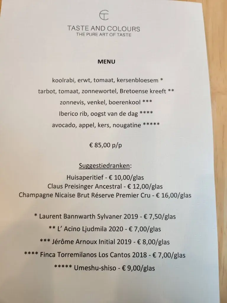 Menu_Restaurant Dirkjan Decock_Kortrijk_imagen_2