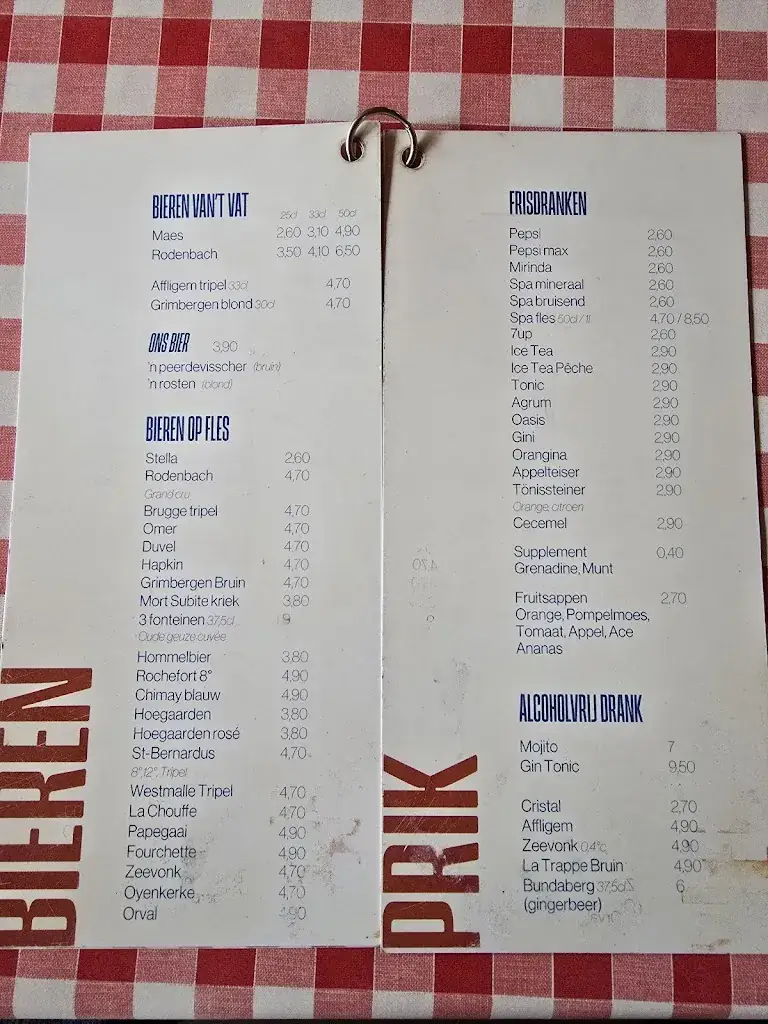 Menü_Estaminet De Peerdevisscher_Koksijde_Bild_3