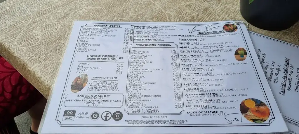 Menü_Happy Times_Koksijde_Bild_2