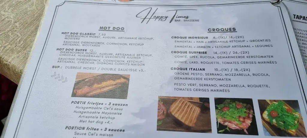Menü_Happy Times_Koksijde_Bild_3