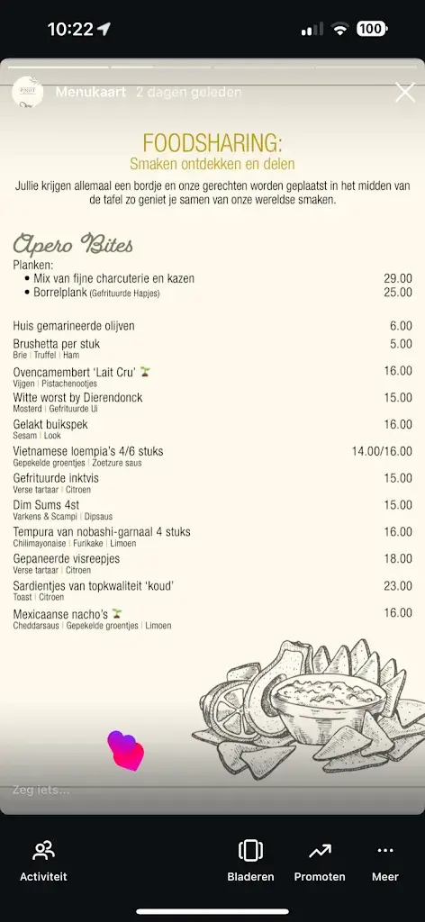 Menu_Pinot Restaurant & Bar_Koksijde_image_2