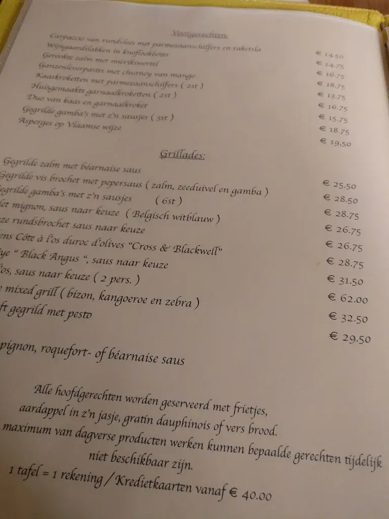 Menü_De Korre_Koksijde_Bild_1