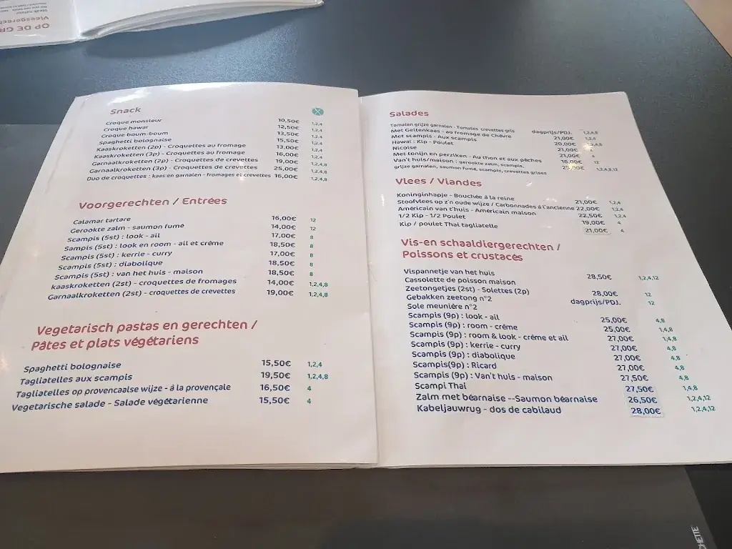 Menu_'t Wit Zand_Koksijde_imagen_2
