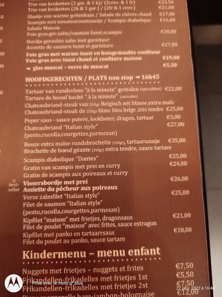 Menü_Koffiehuis Dantes_Koksijde_Bild_2