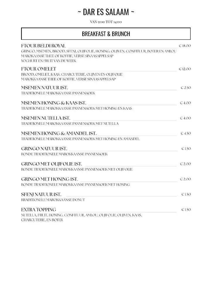 Menü_DAR ES SALAAM_Kuurne_Bild_3
