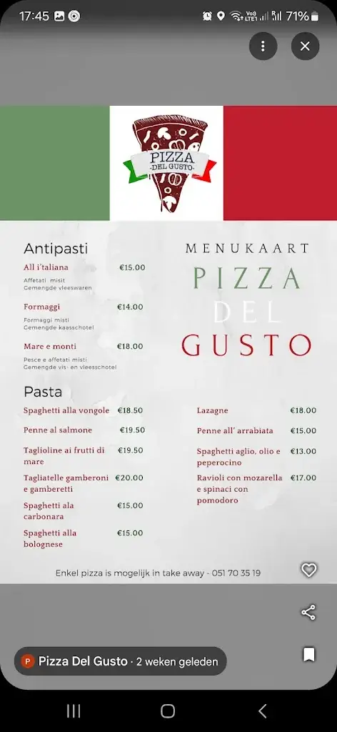 Menu_Pizza Del Gusto_Ardooie_image_3