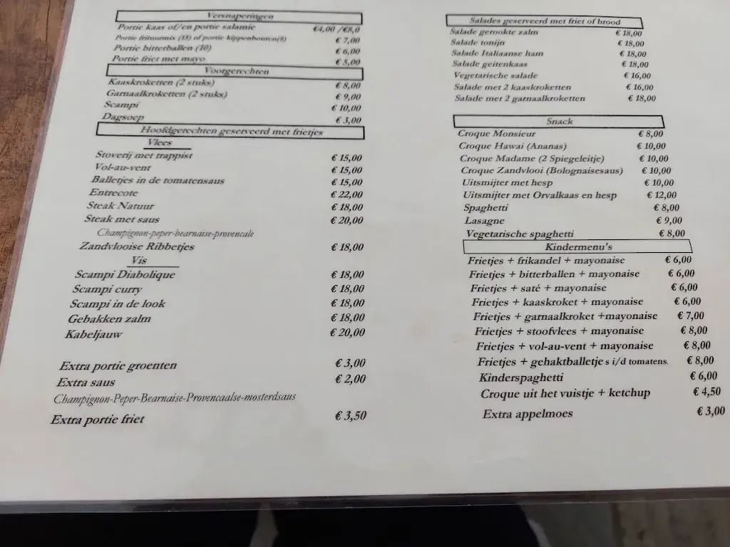 Menü_De Zandvlooi_Kruishoutem_Bild_1