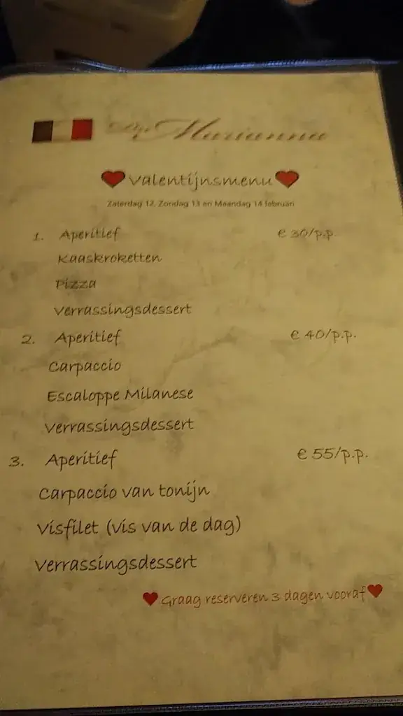 Menu_Da Marianna_kruishoutem_image_1