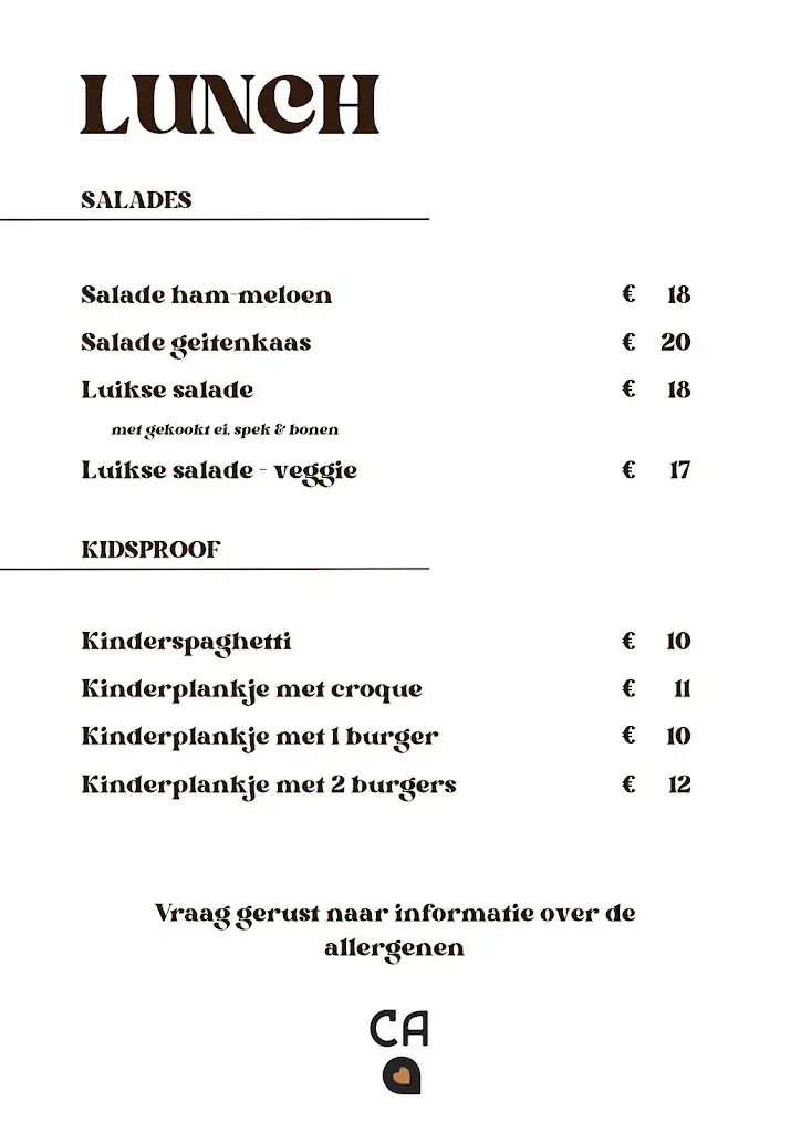 Menu_Café Aimé // Lozer_Kruisem_imagen_4