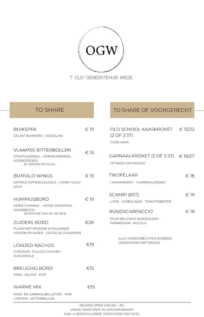 Menü_'t Oud Gemeentehuis Wieze_Lebbeke_Bild_1