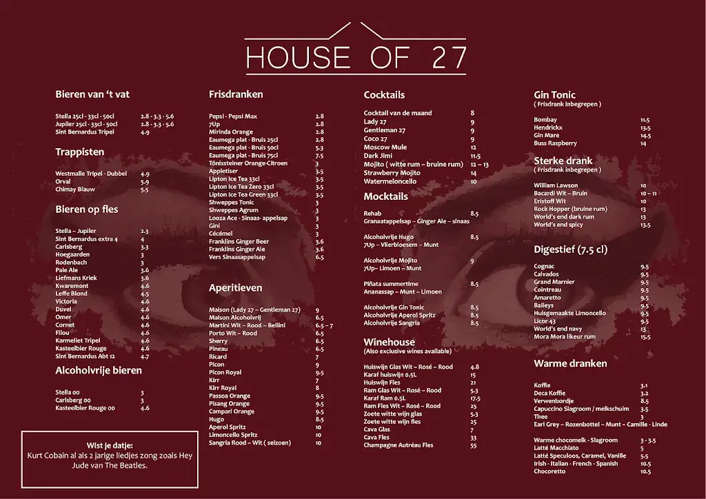 Menü_House Of 27_Lendelede_Bild_2