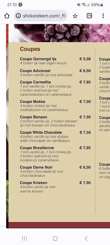 Menu_Brasserie Shoko_Lanaken_image_2