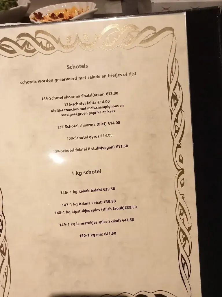 Menu_Shalal grillroom_Lanaken_imagen_3