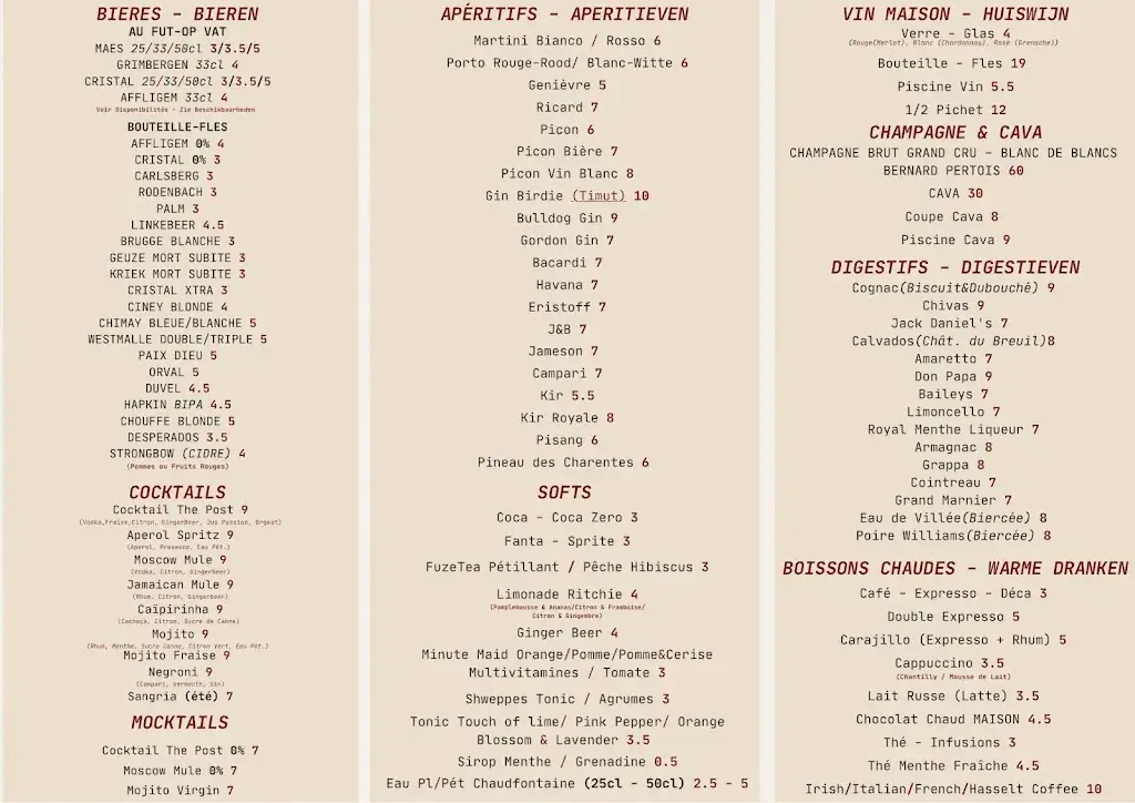 Menu_The Post Drinks & Food_Linkebeek_image_1