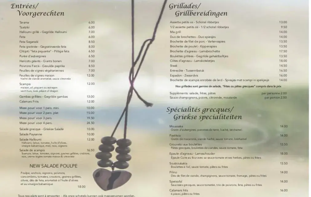 Menu_Au Cœur Bleu_Linkebeek_image_3