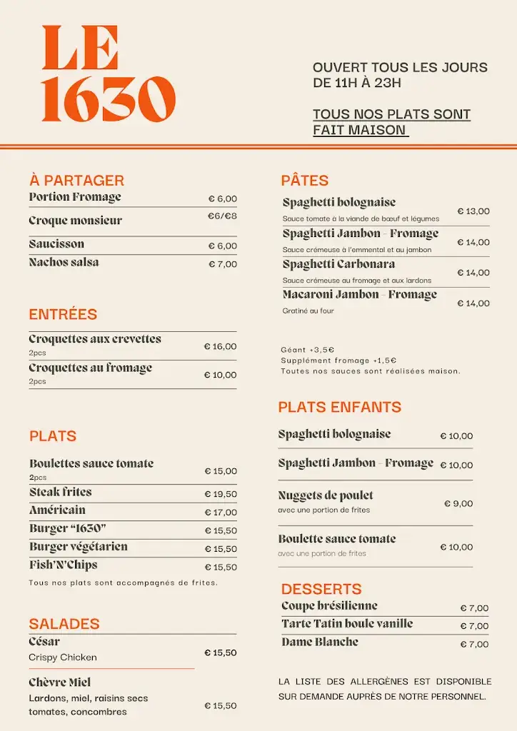 Menu_The Link 1630_Linkebeek_image_1