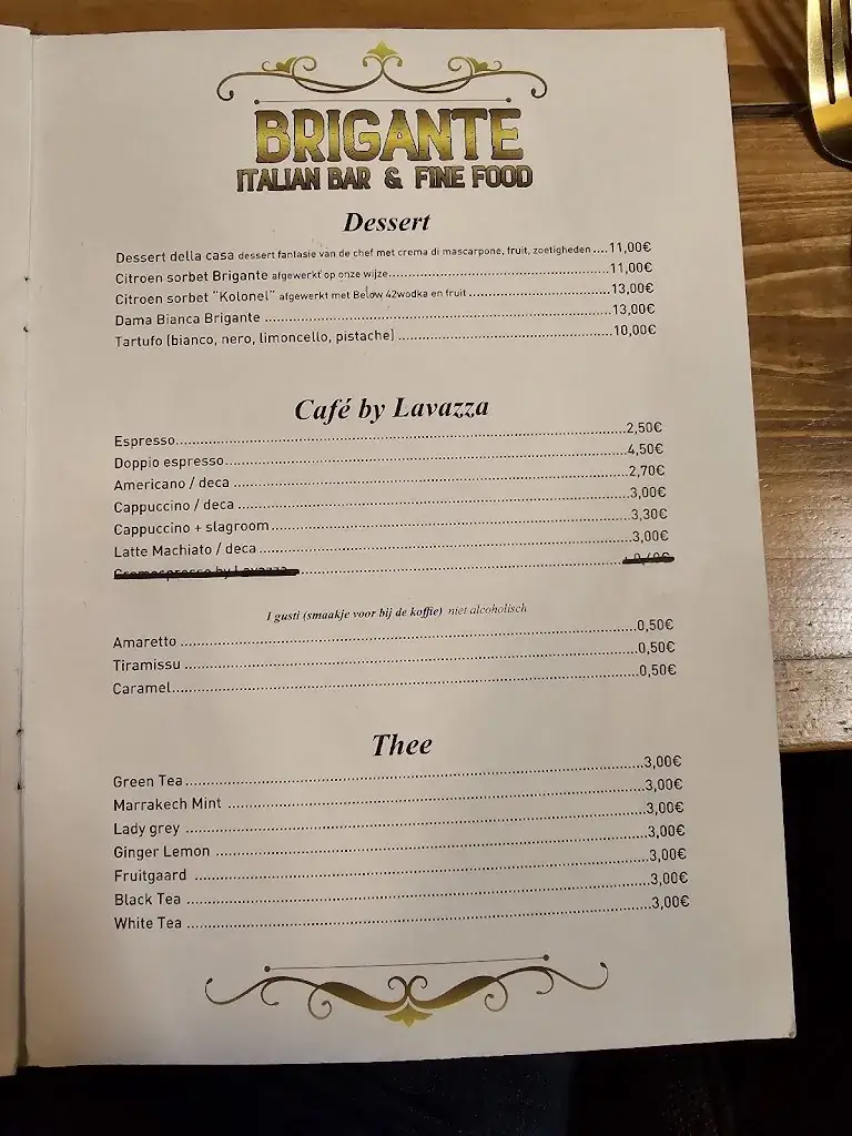 Menü_Brigante italian bar & fine food_Leopoldsburg_Bild_3