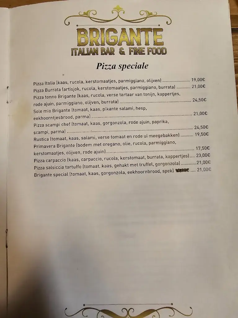 Menü_Brigante italian bar & fine food_Leopoldsburg_Bild_4