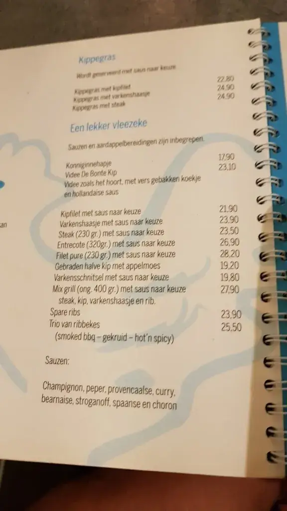 Menu_De Bonte Kip, Restaurant_Balen_image_1