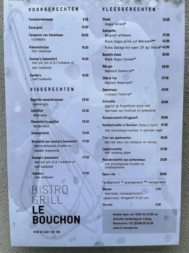 Menu_Le Bouchon_Maaseik_image_1