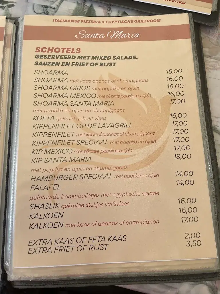 Menu_Santa Maria_Lummen_image_1