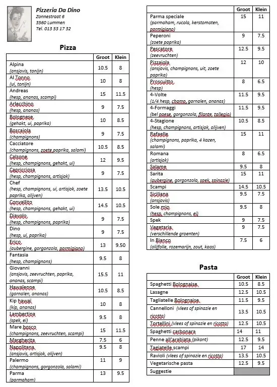 Menu_Da Dino_Lummen_image_1