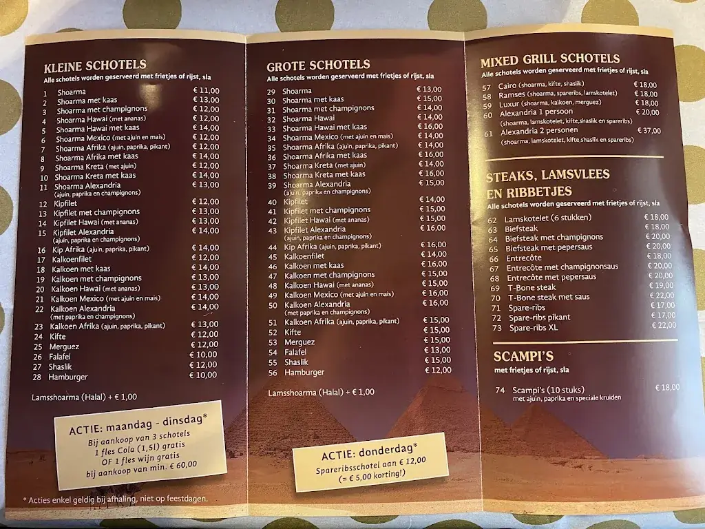 Menu_Restaurant Alexandria_Maasmechelen_image_1