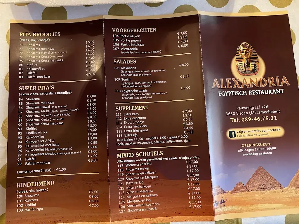 Menu_Restaurant Alexandria_Maasmechelen_image_2