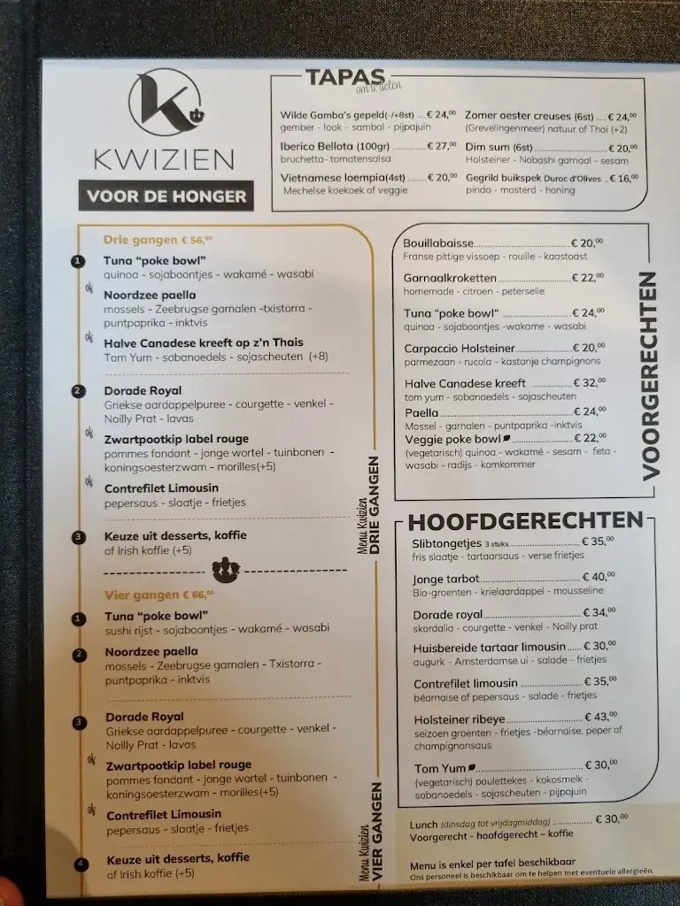 Menu_Kwizien Lunch & Diner_Maldegem_image_1