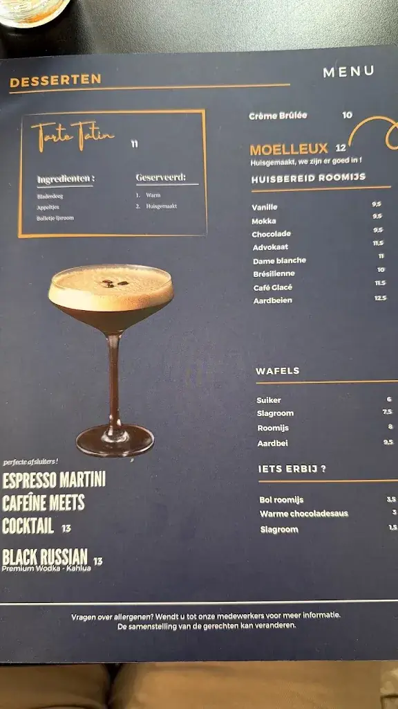 Menu_De Margriet_Mechelen_image_1