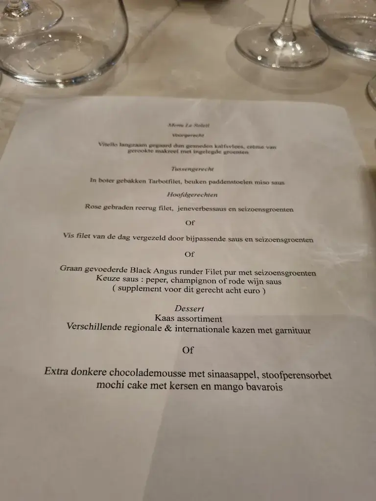 Menü_Le Soleil_Lommel_Bild_1